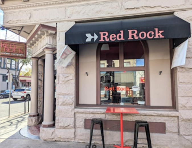 Red Rock storefront in downtown Mountain View