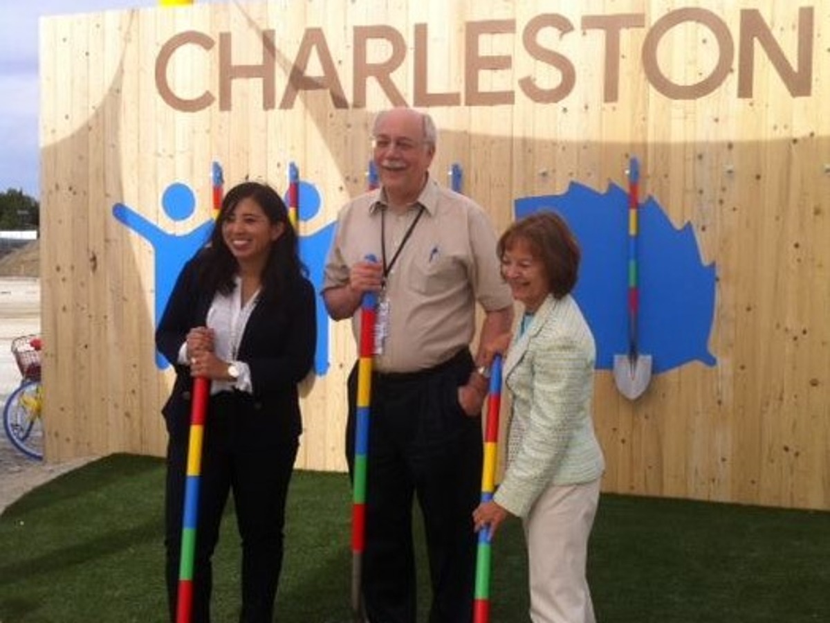 Robert Cox at a groundbreaking event